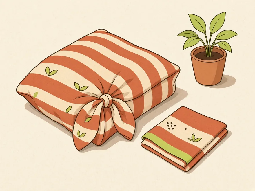 Ilustração do projeto Capa de almofada sem costura