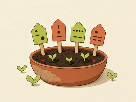 Ilustração do projeto Plaquinhas de identificação para vasos